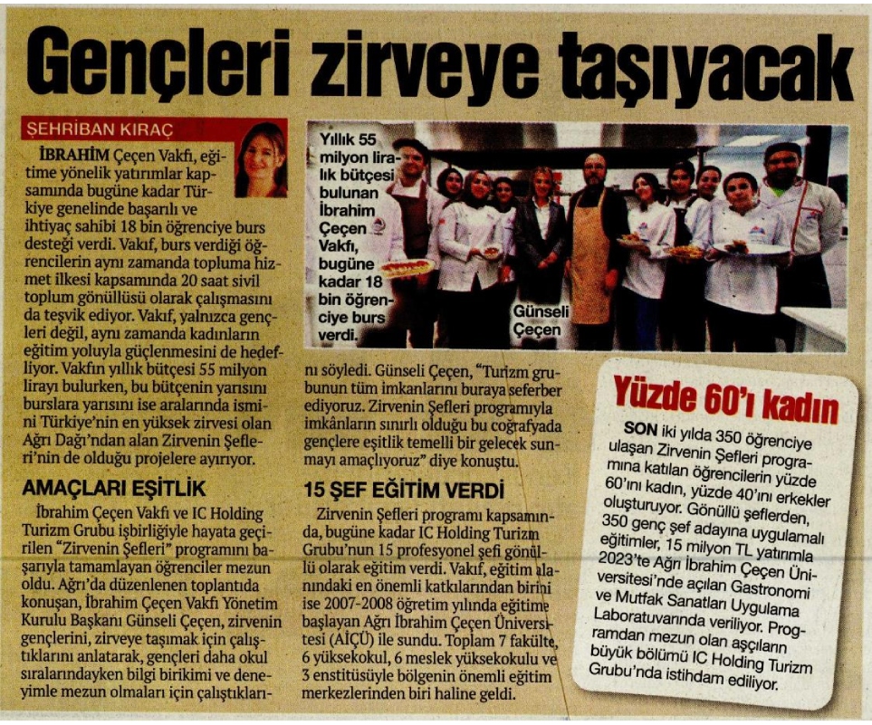 ZİRVENİN ŞEFLERİ AĞRIDA YETİŞİYOR - NEFES