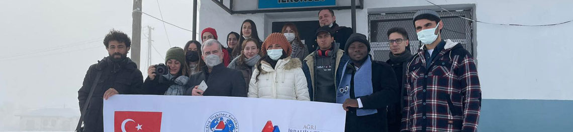 AİÇÜ DIŞ İLİŞKİLER ÖĞRENCİ KULÜBÜ AĞRI KÖY OKULLARINDA